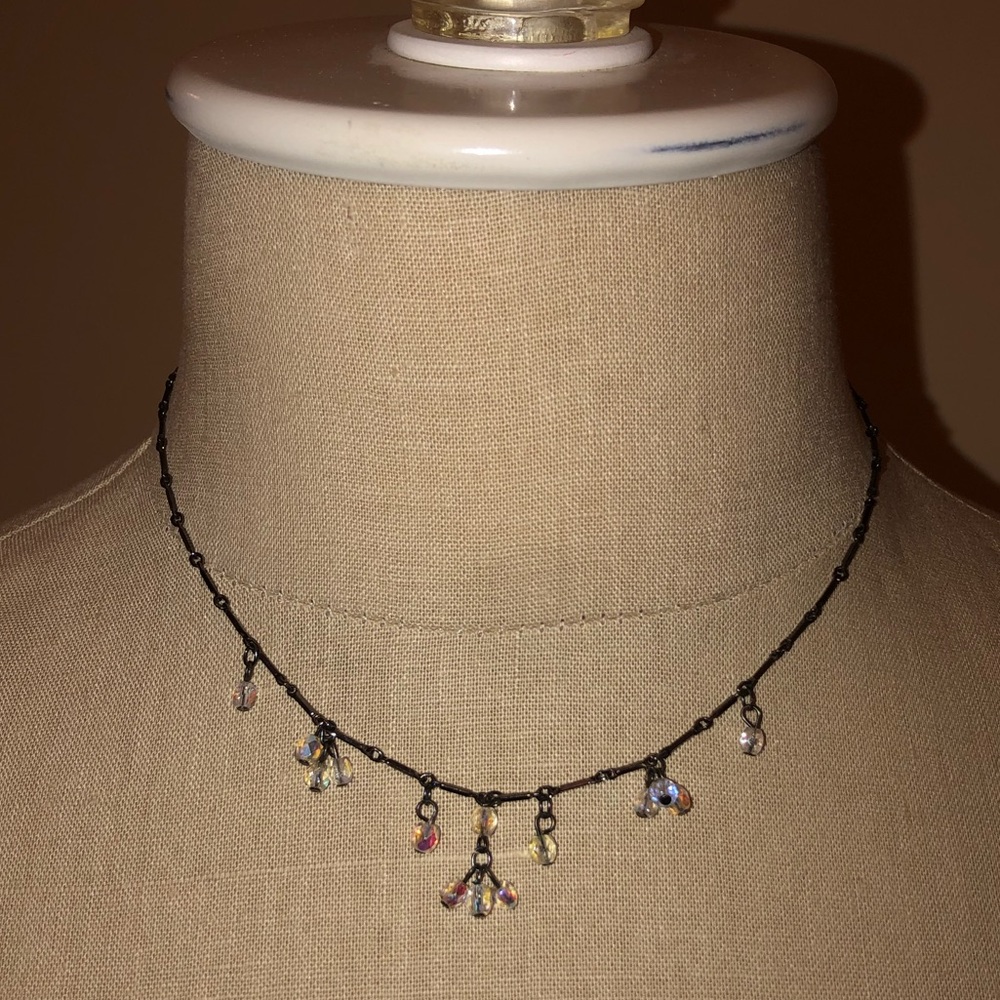 Iredecent “Crystal-Like” Bead Necklace